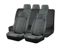 HXVGEGKPYK Seat Cover Protectors Universal Car Seat Covers Side Stereo Modeling Leather Fluff For Most Car Accessories Interior All-Inclusive Protectors(Gray 5 Seat)