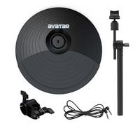 HXW 10" Dual-zone Cymbal With Choke Universal Expansion Cymbal Bundle for Electronic Drum Set