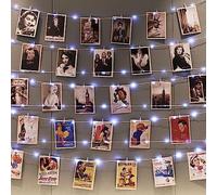 HXWEIYE 120LEDs Photo Clips String Light, 40Ft USB, 8 Modes & Timer