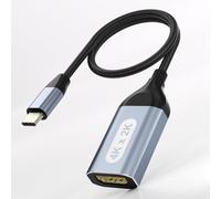 Hxwlo USB C to HDMI Adapter 4K Cable, Thunderbolt to HDMI Adapter, USB Type-C Converter for Laptop MacBook Pro/Air, iPhone16/15 Pro Max, Dell XPS, HP, Thinkpad, Surface, Etc.