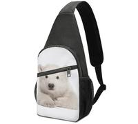 Hxwokrum Chest Bag, Polar Bear Sling Bag, Crossbody Bag Casual Daypack for Men Women