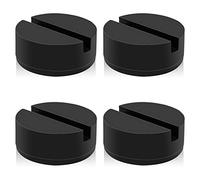 HXXF Floor Jack Pad Adapter 4 Ton Universal Rubber Slotted Frame Rail Pinch welds Protector for Floor Jack (4 Pack)