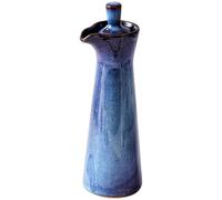 HXY Ceramic Olive Oil Dispenser Bottle,Traditional Japanese Ceramic Soy Sauce Dispenser - 120ml Pottery Soy Sauce and Vinegar Bottle,Vinegar Container Jar Suitable for Storage Coffee Syrups (Blue)