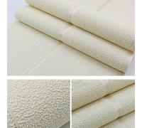 HXY Horizontal Stripes Wallpaper for Walls 3D Suede Non Woven Fabric Modern Living Room Sofa TV Background Wall Papers Home Decor,for Bedroom Art Deco Wallpaper(Yellow)