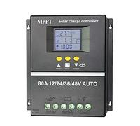 HXYIYG Charge Controller,Solar Controller MPPT 60A 80A 100A Solar PV Regulators 12V 24V 36V 48V AUTO Solar Charge Controller Solar PV Battery (Current : 100A, Rated Voltage : 12V24V36V48V Auto)