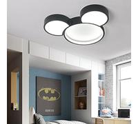 HXYSXHJUO 50 cm Mickey Mouse dimmable child ceiling ht modern cartoon led round with remote control chandelier children's room boys bedroom living dining hanging hting