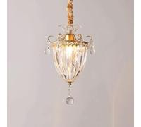 HXYSXHJUO American Crystal Chandelier Modern 1-Light Ceiling Fixed Kitchen Island Living Room Bedroom Dining Entrance Hall Single Head European Chandeliers