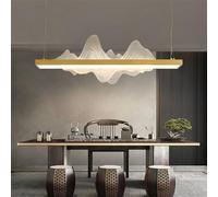 HXYSXHJUO Contemporary Restaurant Pendant Lamp LED Chinese Style Retro Creativity Bar Counter Living Room Bedroom Study Hotel Teahouse Chandelier (Style 3 L120CM)