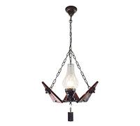 HXYSXHJUO Industrial Retro Wrought Iron Chandelier Ceiling Light Creative Kerosene Candle Pendent Lamp for Restaurant Living Room Decoration Droplight Yearn