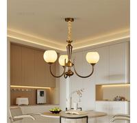 HXYSXHJUO LED Pendant Light - Retro Chandelier for Living Room, Dining Bedroom, Cafe Creative 5-Light Fixture, Simple Art Design