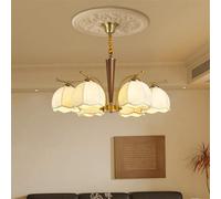 HXYSXHJUO LED Pendant Light - Retro Chandelier for Living Room, Dining Bedroom, Cafe Creative 5-Light Fixture, Simple Art Design