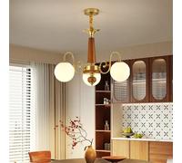 HXYSXHJUO LED Pendant Light - Retro Chandelier for Living Room, Dining Bedroom, Cafe Creative 5-Light Fixture, Simple Art Design