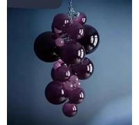 HXYSXHJUO Modern Chandelier, Italy Multi Color Grape Chandelier for Living Room Decor Hotel Staircase Hall Round Ceiling Pendant Light Hanging Fixture(Changeable,PurpleD100CM H150CM)