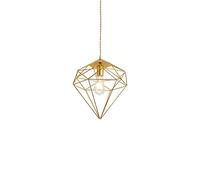 HXYSXHJUO Modern Diamond Shaped Iron Chandelier Pendant Light for Restaurant and Cafe Decoration