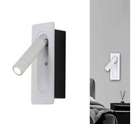 HXYSXHJUO Modern LED Wall Lamp - Adjustable Recessed Lighting Fixture with Hidden Switch Stylish Indoor Spotlight for Bedroom, Bedside, and Hotel Use