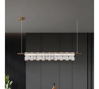 HXYSXHJUO Modern Light Luxury Restaurant Chandelier Creative Simple Individual High-end Italian Long Pendent Counter Design Popular Style Hanging Lamp, Decorative Lighting