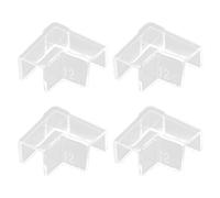 Hxyxbnhno 4PCS Fish Edges Protector Clear Fish Support Tools Clear Aquarium Fish Glass Protector Easy Install