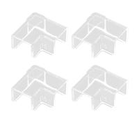 Hxyxbnhno 4PCS Fish Edges Protector Clear Fish Support Tools Clear Aquarium Fish Glass Protector Easy Install