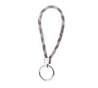 Hxyxbnhno Bling Rhinestone Phone Lanyard Wrist Strap Cord Keychain Crystal Car Keychain Accessories Anti-lost Rope, Black and White Snak, One size