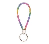 Hxyxbnhno Bling Rhinestone Phone Lanyard Wrist Strap Cord Keychain Crystal Car Keychain Accessories Anti-lost Rope, Color, One size