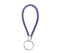 Hxyxbnhno Bling Rhinestone Phone Lanyard Wrist Strap Cord Keychain Crystal Car Keychain Accessories Anti-lost Rope, Blue, One size