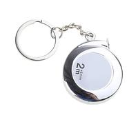 Hxyxbnhno Upgraded Keychain Tape Measure, 2 Meters, Stainless Steel, Compact, Portable, Locking Mechanism, DIY & Professional Use