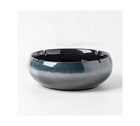 HXZJUIKL Beautifully Ceramic Ashtray Round cigar ashtray high temperature heat-resistant Tabletop Ash Tray for Indoor Outdoor Home commercial Practical，Extra Large