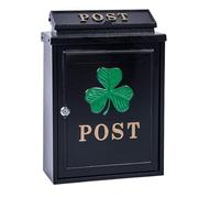 HXZJUIKL Letterbox Mailbox Dropbox Postbox Lockable Wall Mounted Rustic Mailbox Galvanized Metal Decor Tin Post Box for House Decor Letter Box Mailboxes Post Box (E 29 * 13.5 * 41.5cm)