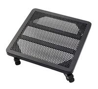 HXZJUIKL Metal Plant Caddy with Wheels Large Square Plant Stand for Indoor and Outdoor Pots Rolling Plant Mover with Casters Black 18inch (/Black 18inch)