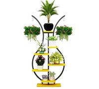 HXZJUIKL Plant Stand Plant Shelf Plant Table Creative Iron Plant Shelf Multi-layer Plant Stand For Indoor Outdoor Courtyard Patio Balcony Plant Holder Flower Stand Plant Rack (D 152*69*25cm)