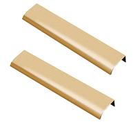 HXZJUIKL T Bar Handle,Kitchen Door Handles,Silver Steel Bar Pulls,2 Pieces Gold Modern Kitchen Handles Knobs Aluminum Alloy Bathroom Door Handles (OneColor Hole Distance:320mm)