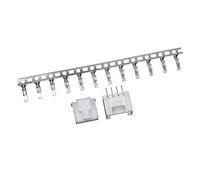 HY 2.0mm 4-pin Board-to-Wire Crimp Connector Plug + PCB Socket + Crimps, Pack of 10 Compatible With YEONHO SMH200