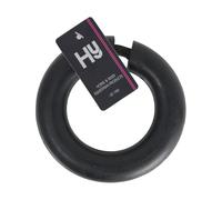 Hy Black Fetlock Ring with Leather Strap for Horses - One Size