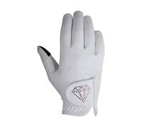 Hy Cadiz Riding Gloves in White | Size: Large Hy White L