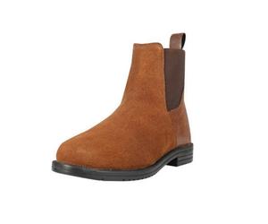 Hy Childrens/kids Wheston Suede Jodhpur Boots Brown (12 Uk Child)
