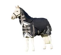 Hy Defencex Shield Combo Neck 50G Horse Turnout Rug Navy (7 3")