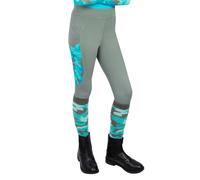Hy DynaForce Horse Riding Tights in Aqua | Size: 9-10 Years Hy Aqua 9-10 Years