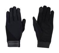 Hy Equestrian Black Absolute Fit Ladies Riding Gloves - Extra Small