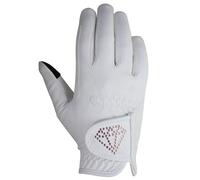 Hy Equestrian Cadiz Childrens Riding Gloves White - Child Large