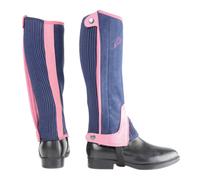 Hy Equestrian Children's Amara Two Tone Half Chaps - Xlarge · Navy and Raspberry