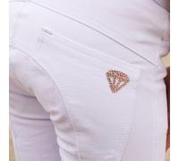 Hy Equestrian Children's Cadiz Competition Silicone Full Seat Breeches - 15 - 16 Years · White and Rose Gold