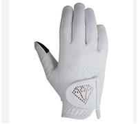 Hy Equestrian Children's Cadiz Riding Gloves White - Small · White