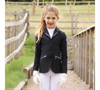 Hy Equestrian Children's Cadiz Show Jacket - 7 - 8 Years · Black and Silver