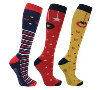 Hy Equestrian Christmas Decorations Socks 3 Pack -