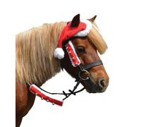 Hy Equestrian Christmas Santa Horse Hat - Red/White - One Size