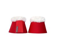 Hy Equestrian Christmas Santa Over Reach Boots - Red/White (Pony)