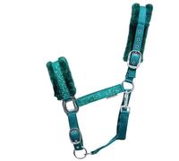 Hy Equestrian Dazzle Head Collar Alpine Green - Full