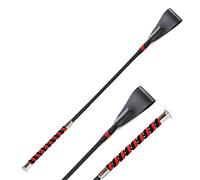 Hy Equestrian Diamante Riding Whip - Red/Black - 66cm