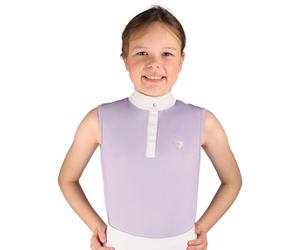 Hy Equestrian Eden Children's Sleeveless Show Shirt Lilac - 7-8 Years Old