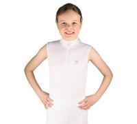 HY EQUESTRIAN Eden Children's Sleeveless Show Shirt - White (11-12 years)